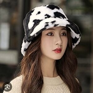 UNBRANDED Faux Fur Bucket Hat